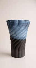 Dalga Yüzeyli Seramik Vazo