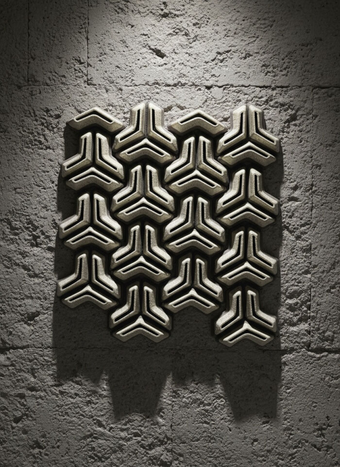 Geometrik Desenli Duvar Karosu