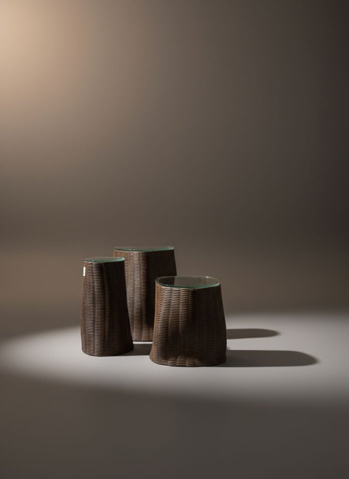 3D Seramik Baskı Üçlü Sehpa Seti